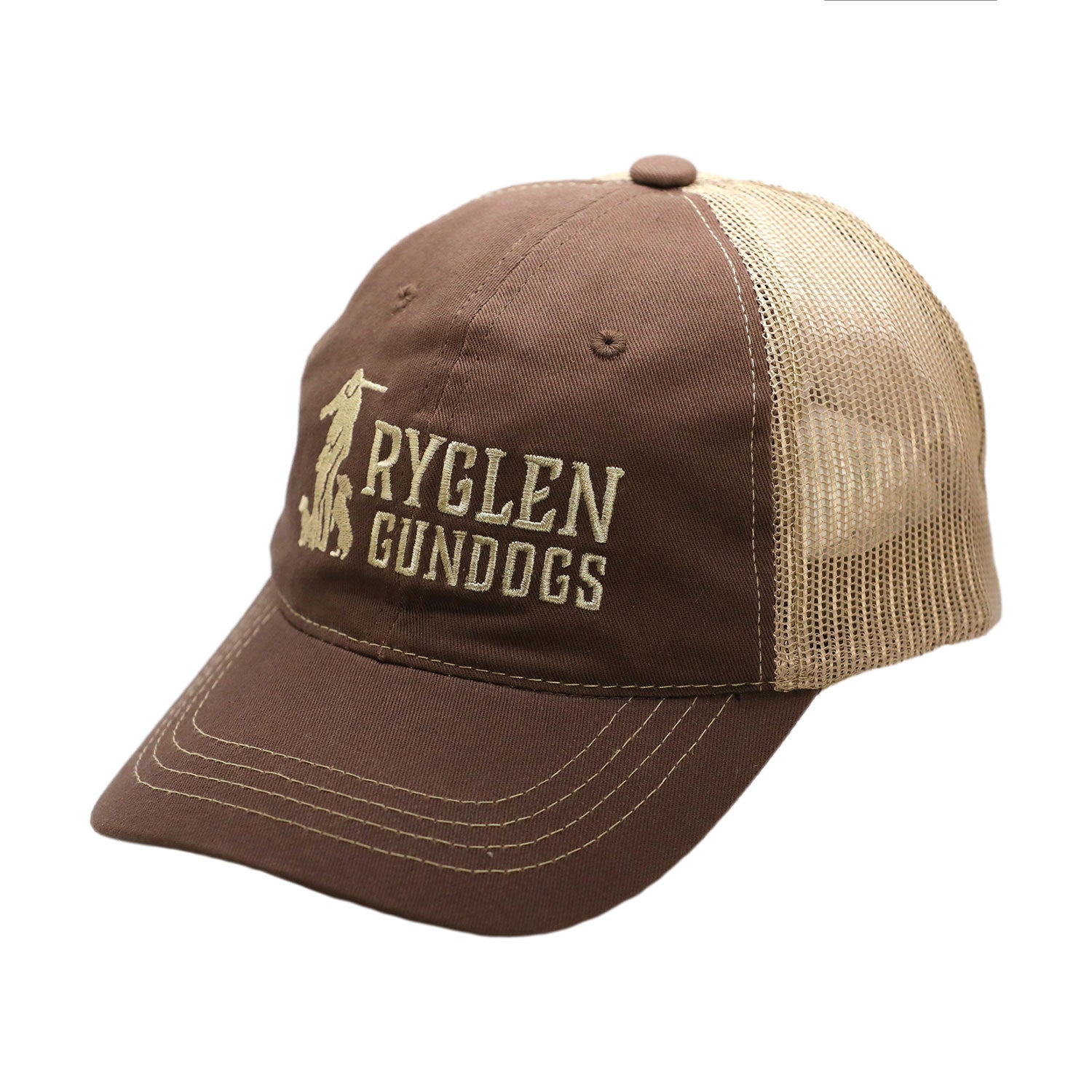 Ryglen Hat - Brown and Tan low profile